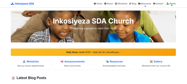 Church Website — Community & ministry web presence